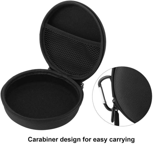 Bluetooth Speaker Bag Portable Full Bluetooth Speaker Storage Bag Case for A1with Carabiner for Transportation, Travelling, Outdoor Activities Bla...