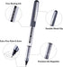 Bullet Tip Rollerball Pens, 25 Pack Black Liquid Ink Rollerball Pens, Fine Point Pens 0.5mm Large Capacity Ink, Quick Drying For Writing Journalin...