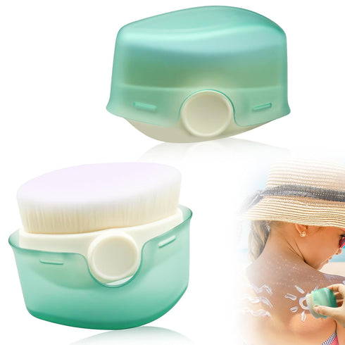 2Pcs Sunscreen Applicator for Kids, Sunscreen Brush Sunblock Applicator for Kids, Sun Lotion Applicator Kids Sunscreen Applicator with Protective ...