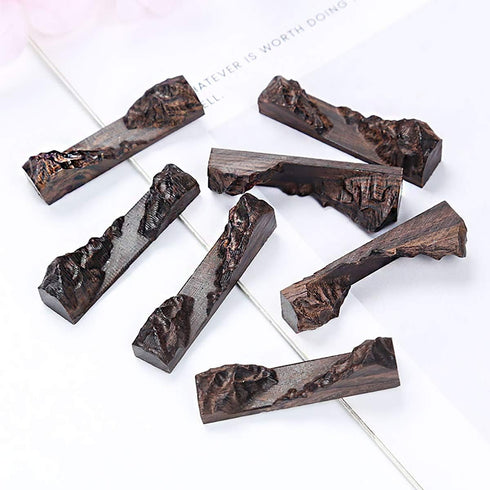 iSuperb 5 pieces Wooden for Resin Epoxy Craft, Resin Wood Pendant Accessories for DIY Jewelry Making Necklace, handmade art designer landscape Nat...