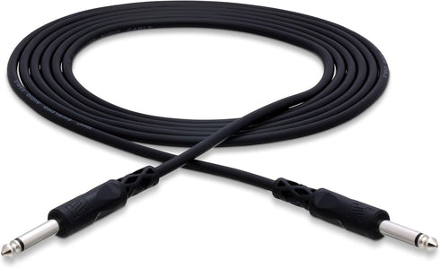Hosa CPP-101 Interconnect Cable - 1/4-inch TS Male to 1/4-inch TS Male - 1 foot...