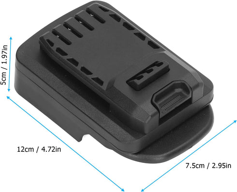 Demeras Battery Converter, Lithium Battery Adapter 18V ABS Lightweight Fine Workmanship Tight Fit for Power Tool...