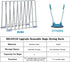 IDEATECH Bags Rack, Drying Rack for Bags, Stainless Stand, File Organizer Desktop Storage Book Shelf, Kitchen Storage & Organization (Silver)...