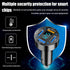 4 Ports USB Car Charger, 66W Super Fast Charging with QC 3.0, PD 20W and USB 2.4A Charger Adapter, Quick Charge with LED Voltmeter, Auto Cigarette...