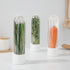 1PCS Herb Saver Refrigerator Vegetable Preservation Bottle Herb Storage Container Clear Herb Container for Kitchen Fresh Keeper Cilantro Mint Aspa...