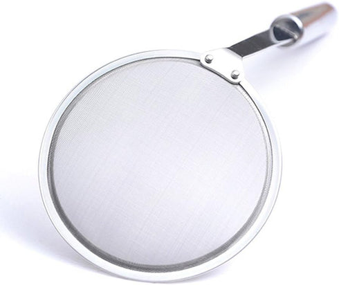 Hot Pot Fat Skimmer Spoon - Stainless Steel Fine Mesh Strainer for Skimming Grease and Foam...
