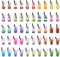 Cheriswelry 100pcs Glass Bottle Pendants Resin Fruit Juice Charms Colourful Drink Cup Milk Tea Dangle Pendants with Loop Hang Ornament Decoration ...