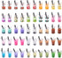 Cheriswelry 100pcs Glass Bottle Pendants Resin Fruit Juice Charms Colourful Drink Cup Milk Tea Dangle Pendants with Loop Hang Ornament Decoration ...