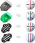 8 Pack Golf Ball Marker Liner Drawing Marker, 4 Golf Ball Marker Stencil and 4 Color Golf Ball Markers, Golf Ball Line Marker Tool, Golf Ball Alig...