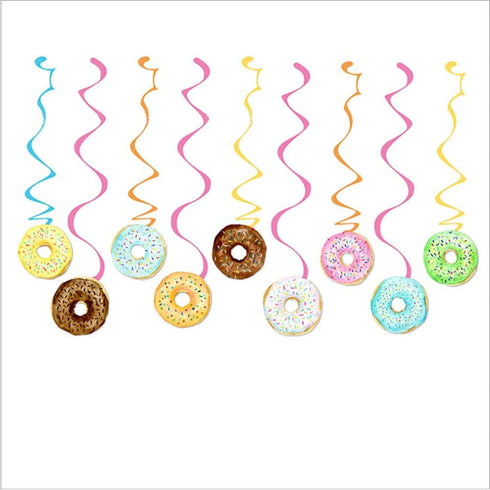 30Ct Donuts Party Supplies Hanging Swirl Decorations for Girls,Boys,Kids, Home,Classroom,Baby Shower,Birthday...