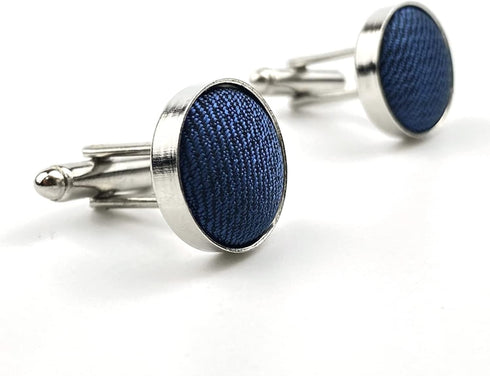 S&W SHLAX&WING Solid Blue Cufflinks for Men Cuff Link Wedding Gifts...