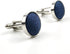 S&W SHLAX&WING Solid Blue Cufflinks for Men Cuff Link Wedding Gifts...