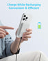 LL TRADER 008 Magnetic Wireless Power Bank 10000mAh Portable Charger Battery Pack Compatible with MagSafe for iPhone 12/13/14/15 Series (White)...