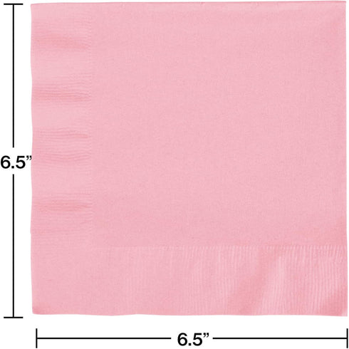 Creative Converting 240 Count Celebrations Lunch Paper Napkins, Classic Pink...