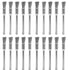 20 pcs Steel Cleaning End Brushes Pen 1/5?(5mm) x 1/8?(3mm) Wire Brush Rust Paint Removal Bits Polishing Rotary Tools...