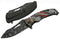 SZCO Supplies 8.5” Jack Of Hearts Skull Liner Lock EDC Folding Knife With Pocket Clip...