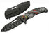 SZCO Supplies 8.5” Jack Of Hearts Skull Liner Lock EDC Folding Knife With Pocket Clip...