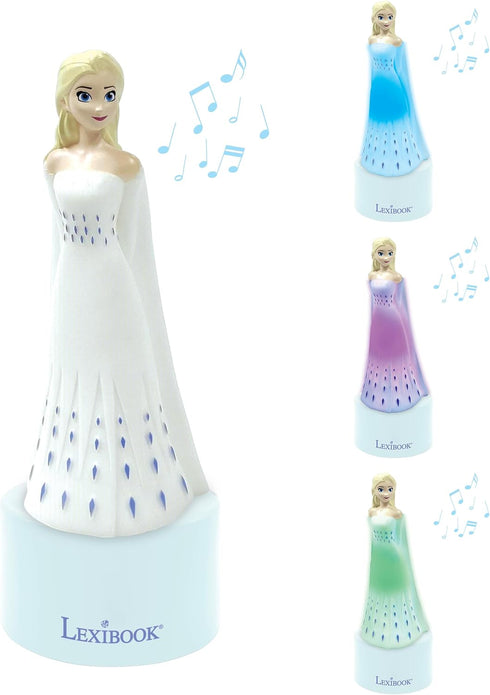 Lexibook Frozen, Nightlight and Speaker for Children's Room, Color Change, Soft Light, Battery Operated, Blue/White, NS01FZ......