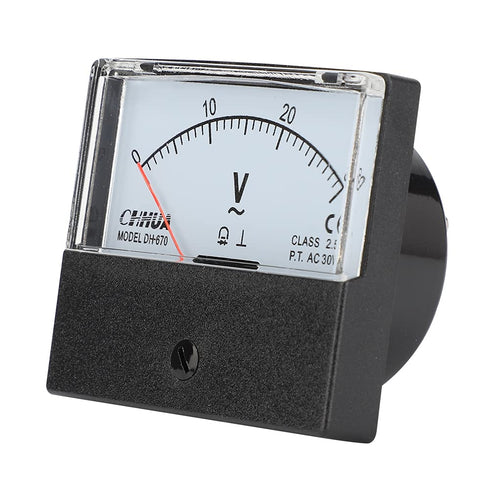 Voltmeter Analog Gauge Panel DH-670 AC 0-30V Volt Meter for Electrical Testing Mechanical Equipment...