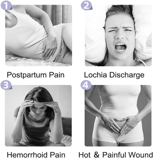 Reusable Perineal Ice Packs for Postpartum & Hemorrhoid Pain Relief, hot & Cold Pack for Women After Pregnancy, 2 Ice Pack and 3 Cover. (New Blue)...