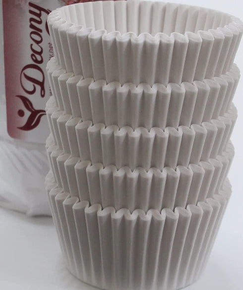Giant Muffin Cups - 250 Pc - USA MADE -White Cupcake Liners for Baking Fluted Giant Muffin Liners Paper Liners for Large/Jumbo Muffins- Food-Grade...