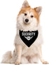 Security Dog Bandana, Dog Bandana, Black Pet Dog Scarf Accessories, Pet Dog Triangle Scarf, Funny Cute Dog Bandana, Dog Bandana for Small Medium L...
