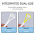 3 Pack Tongue Scrapers 100% BPA Free - Dual Sides Tongue Scraper Cleaner Help Fight Bad Breath (Yellow)...