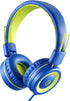 noot products Kids Headphones with Microphone K12 Stereo 5ft Long Cord with 85dB/94dB Volume Limit Wired On-Ear Headset for iPad/Amazon Kindle,Fir...