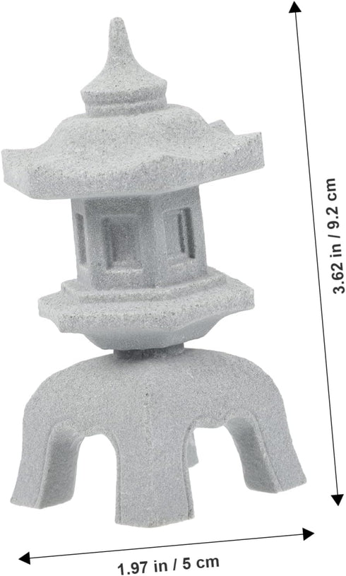 Micro Landscape Decoration Fish Tank Ornaments Miniture Decoration Asian Decorations Chinese Temple Statue Zen Garden Accessories Mini Pagoda Figu...