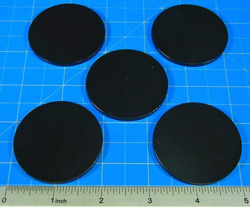 LITKO Model Display Base | 2 Inch Circular | 2 Inch Round | 51mm | 5 Pack | RPG Large Figure Size...