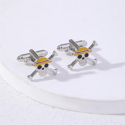 Anime One Pice Skull Cuffliks for men...