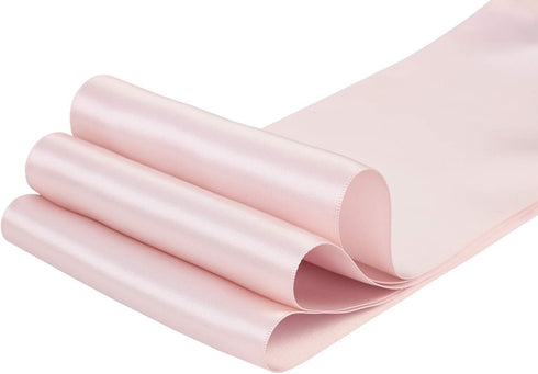 Ribbonitlux 4" Wide Double Face Satin Ribbon 5 Yards (813-Vanilla), Set for Grand Opening Ceremonies, Ribbon Cutting, Chair Sashes, Wedding and Cr...