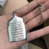 Islam Quran AYATUL KURSI car Hanging Allah Muslim Stainless Steel 45cm Chain car Pendant...