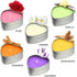 DEYBBY Large Heart Shaped Scented Tea Lights Candles, Smokeless Soywax —6 Hours Long Burning Lavender Purple Aromatherapy Candles for Relaxation, ...