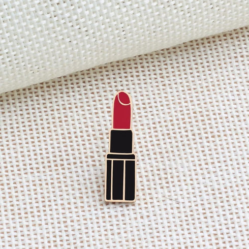 Red Lip Lipstick Enamel Lapel Brooch Pin for Men Women (3 Pcs Red)...