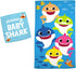 Franco Baby Shark Kids Bath/Pool/Beach Soft Absorbent Cotton Terry Towel with Washcloth 2 Piece Set, 50 in x 25 in...