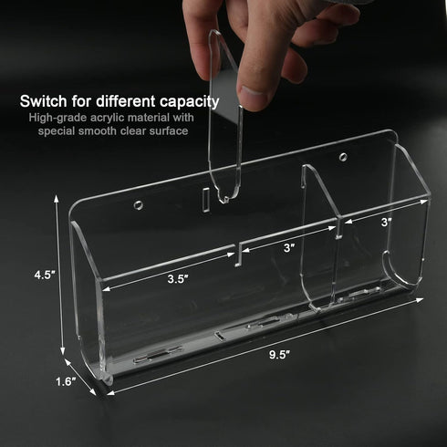 Cosmos Remote Control Stand Wall Mount Phone Holder with Removeable Block Wall Shelf Cell Phone Charging Brackets Holder Multipurpose Storage Orga...