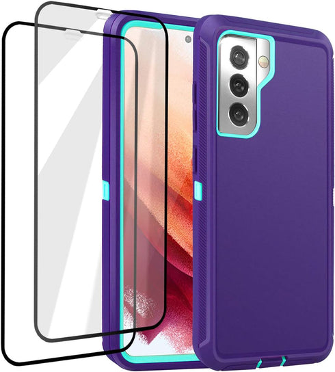 AICase for Galaxy S21 Plus Case with Screen Protector, Heavy Duty Drop Protection Full Body Rugged Shockproof/Dust Proof 3-Layer Military Grade To...