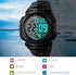 Gosasa Men 's Large Face Digital Outdoor Sports Waterproof Watch LED Luminous Alarm Stopwatch Simple Army...