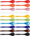 2 sets of each 10 Color Porcelain Egg Spoons Ceramic Spoons 5 inch Coffee Dessert Yogurt Tea Milky Tea...