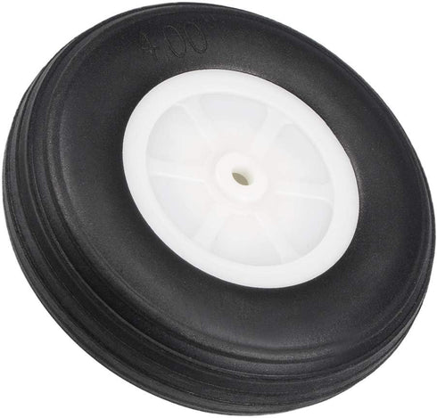 uxcell Tire and Wheel Sets for RC Car Airplane,PU Sponge Tire with Plastic Hub,4 Inch 2pcs...