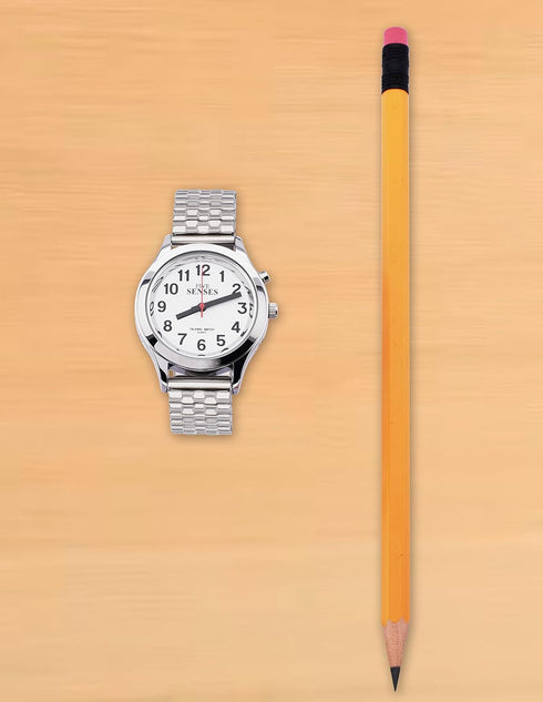FIVE SENSES English Talking Watch for Seniors Women Talking with Day-Date Loud Alarm Clock Visually 1156...