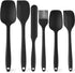 HANSGO 6PCS Silicone Spatula Set, Rubber Spatula High Heat-Resistant One Piece Seamless Design Cooking Spatulas Kitchen Utensils Set for Kitchen C...