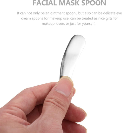 Stainless Steel Spoon Facial Cream Spatula Facial Cream Spoon Makeup Supply Spatula Makeup Tools face Cream Scoops Cream applicator Spatula Truly ...