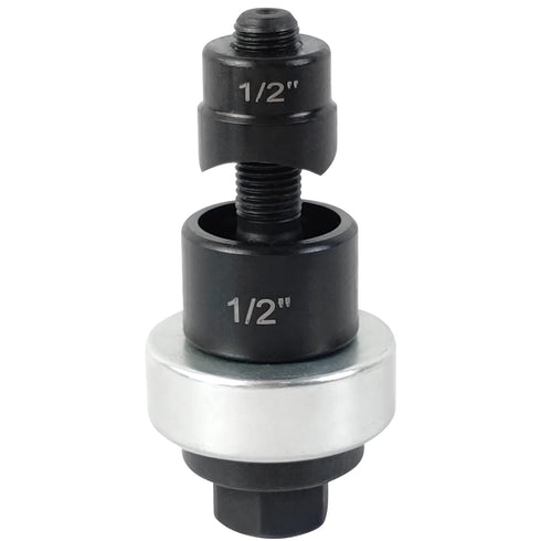 AMZCNC Manual Knockout Punch Kit, Heavy Duty Metal Sheet Knock Out Box Hole Cutter Conduit Punch Driver Die Set ((Conduit Hole Size) 1/2" Knockout...