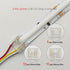3-Pin 12mm COB LED Strip Connector Kit for Solderless Strip-to-Wire and Strip-to-Strip Joints on 5V 12V 24V DC COB LED Light Strips (Pack of 25)...