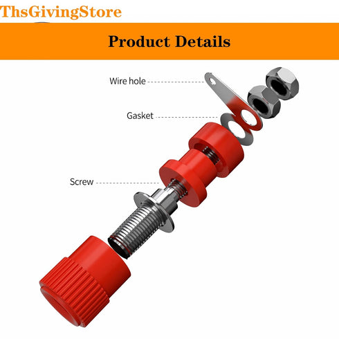 20 PCS Binding Posts Terminal, Socket Binding Post Female Socket Jack for 4mm Banana Plug Connector, Binding Post for Electronic Test Equipment(5 ...