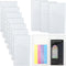10pcs A6 Clear Binder Cash Envelopes, A6 Insert with 2 Pockets for Budgeting Money,Binder Pockets Index Envelopes for 6 Ring Budgeting Binder Inse...