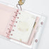 NatSumeBasics Pink A7 Binder 4 Divider Pockets Binder Inserts Set Clear Snap Binder with A7 Cash Envelops, 6 Rings Budget Binder Pockets Kit for P...