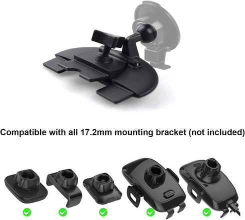 Replacement CD Slot Mount Base Car Phone Holder Part, 17.2mm Ball Joint CD Slot for Phone Mount Holder, Magnetic Mount, GPS Mount...